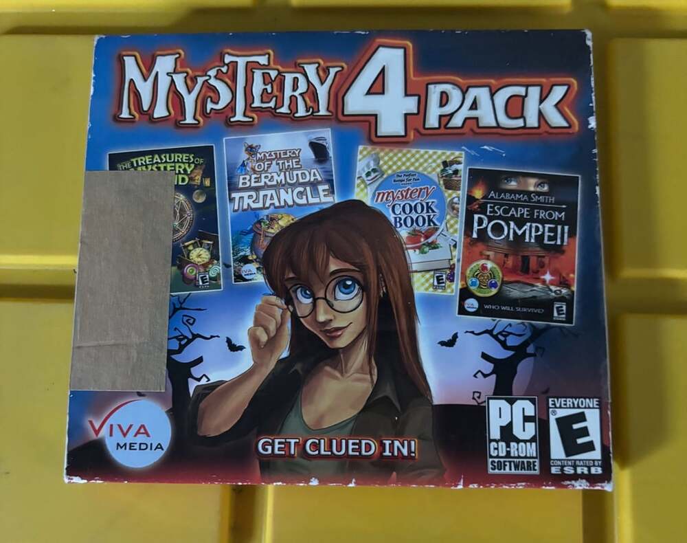 Mystery 4 pack pc cd-rom software game.